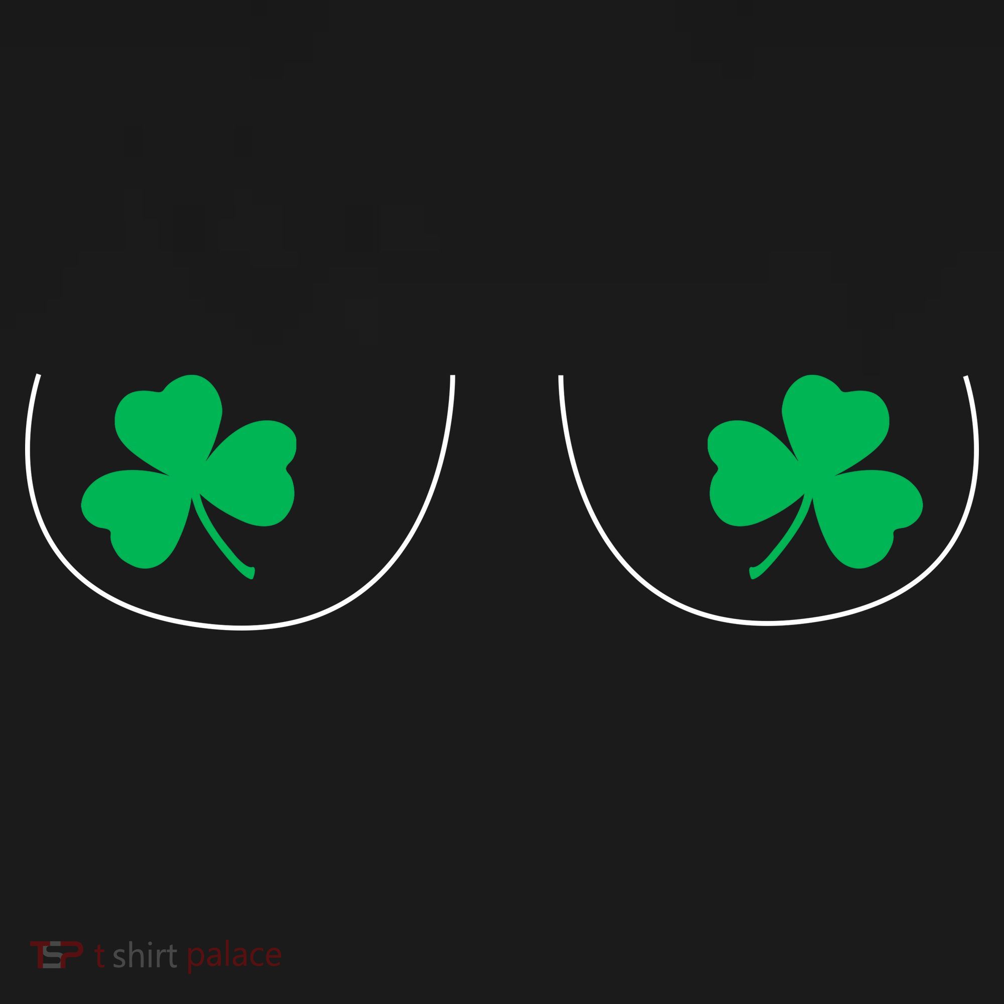 Funny Boob Novelty Shamrocks Ornament