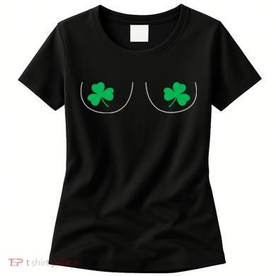 Funny Boob Novelty Shamrocks Women's T-Shirt