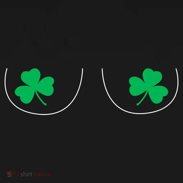 Funny Boob Novelty Shamrocks Kids Sweatshirt