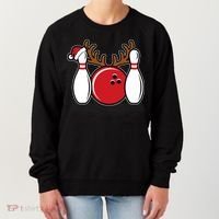 Funny Bowling Christmas Women's Sweatshirt thumb 0