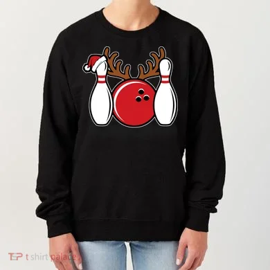 Funny Bowling Christmas Women's Sweatshirt