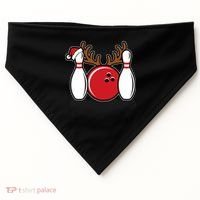 Funny Bowling Christmas USA-Made Doggie Bandana thumb 0