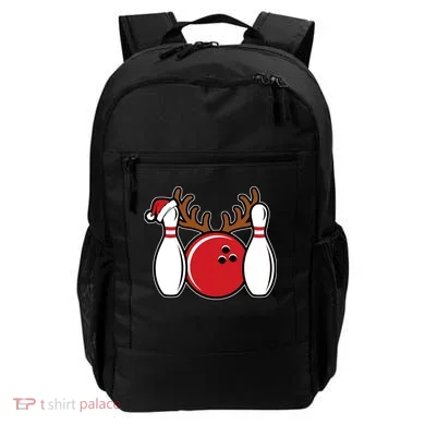 Funny Bowling Christmas Backpack