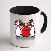 Funny Bowling Christmas Coffee Mug thumb 1