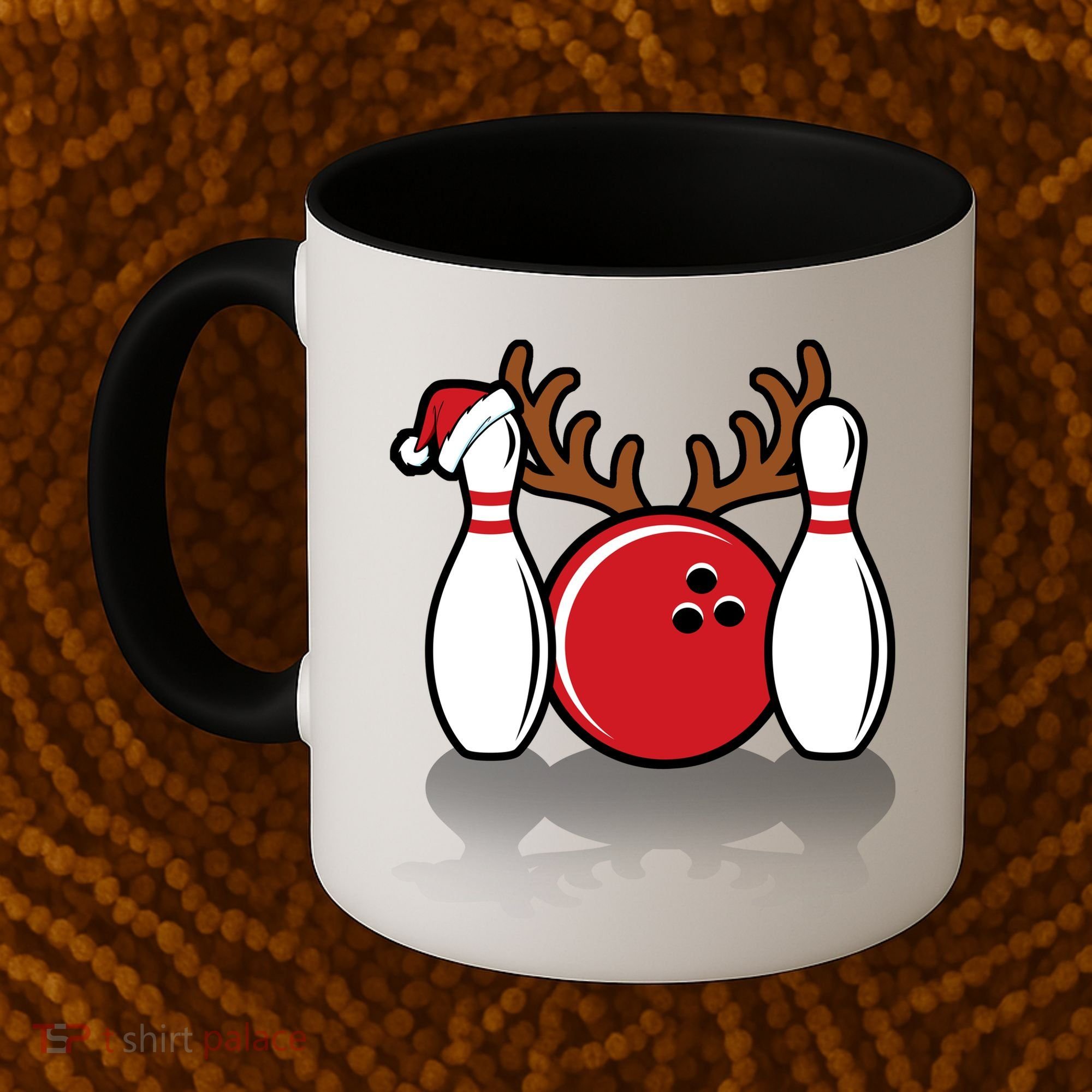 Funny Bowling Christmas Coffee Mug