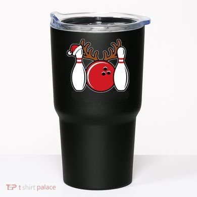 Funny Bowling Christmas Tumbler