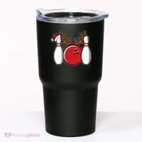 Funny Bowling Christmas Tumbler thumb 0