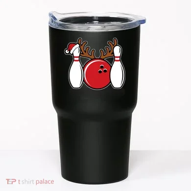 Funny Bowling Christmas Tumbler