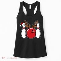 Funny Bowling Christmas Women's Tank Top thumb 0