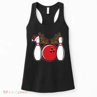 Funny Bowling Christmas Women's Tank Top thumb 0