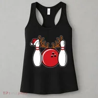 Funny Bowling Christmas Women's Tank Top thumb 3