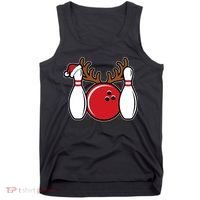 Funny Bowling Christmas Tank Top thumb 0