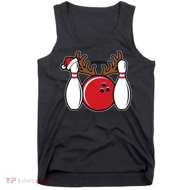 Funny Bowling Christmas Tank Top