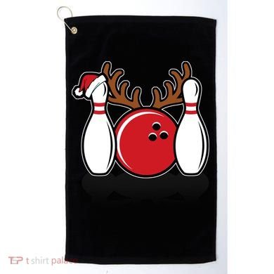 Funny Bowling Christmas Golf Towel