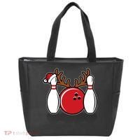 Funny Bowling Christmas Tote Bag thumb 0