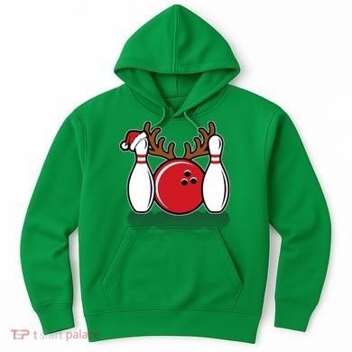 Funny Bowling Christmas Hoodie