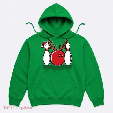 Funny Bowling Christmas Hoodie