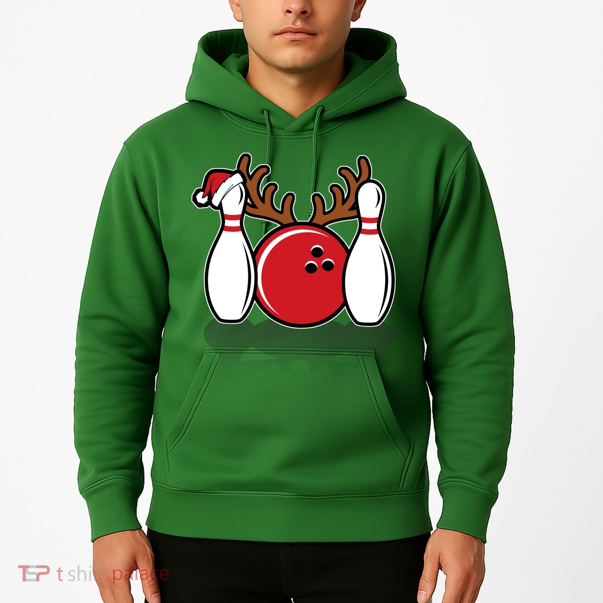 Funny Bowling Christmas Hoodie
