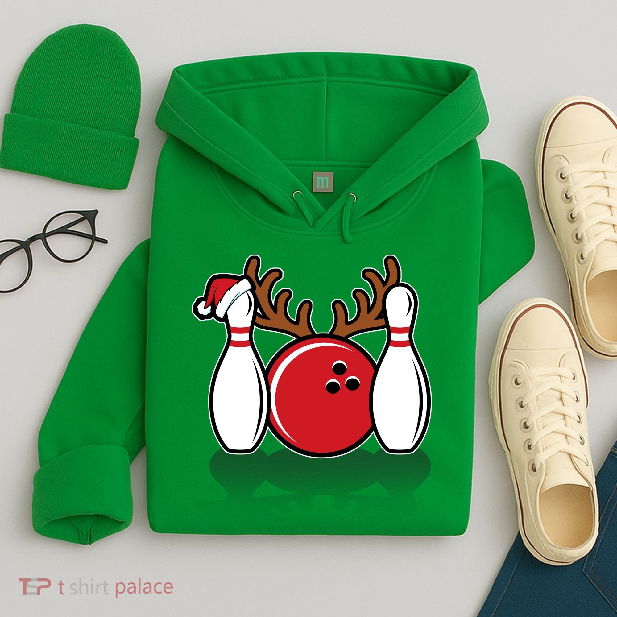 Funny Bowling Christmas Hoodie