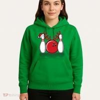 Funny Bowling Christmas Hoodie thumb 5