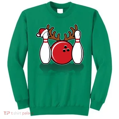 Funny Bowling Christmas Sweatshirt