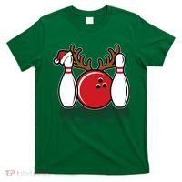 Funny Bowling Christmas T-Shirt thumb 0