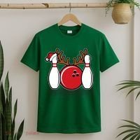 Funny Bowling Christmas T-Shirt thumb 2
