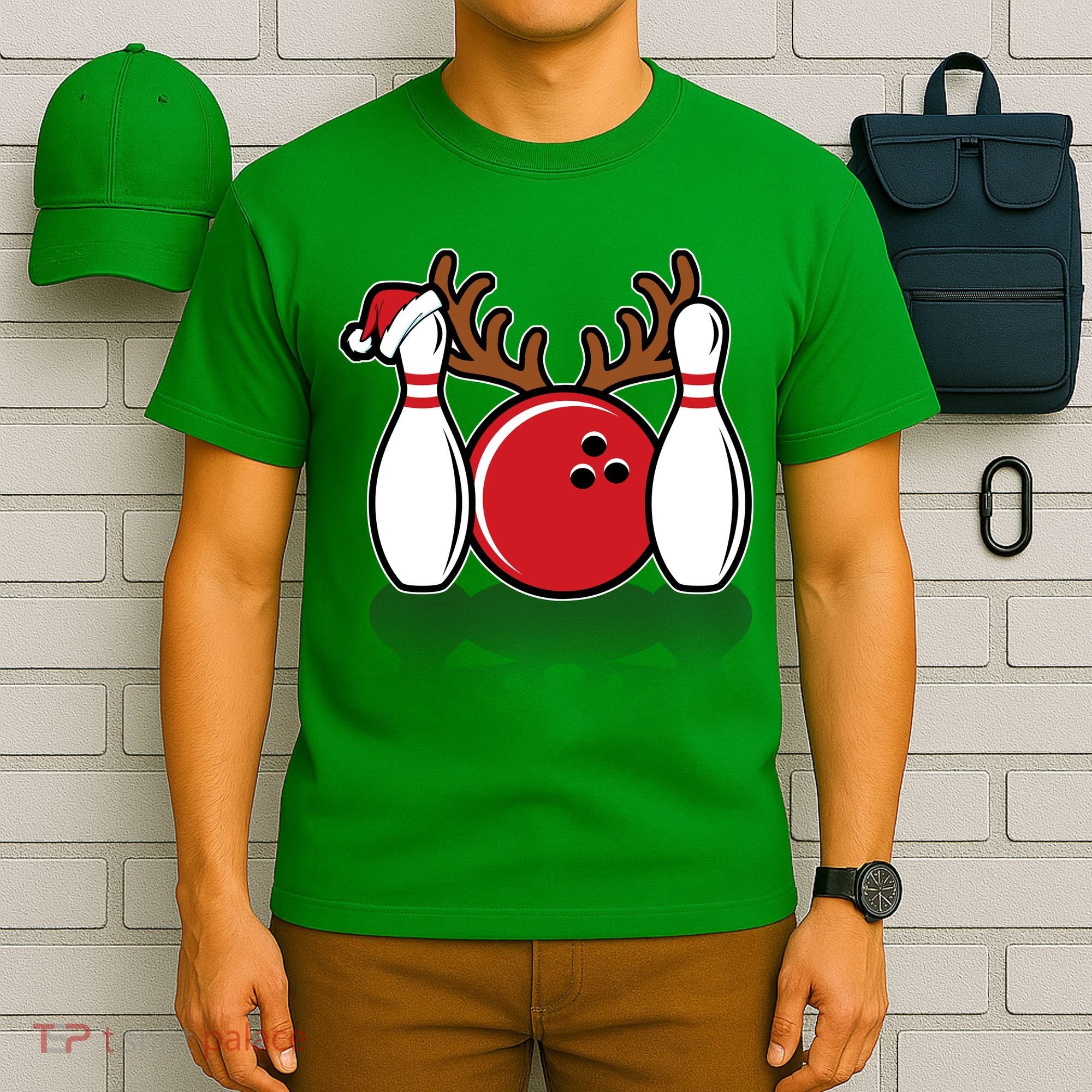 Funny Bowling Christmas T-Shirt
