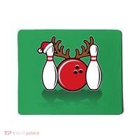 Funny Bowling Christmas Mousepad thumb 0