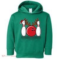 Funny Bowling Christmas Toddler Hoodie thumb 0