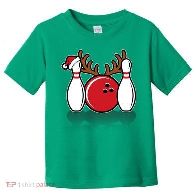 Funny Bowling Christmas Toddler T-Shirt