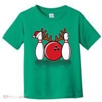 Funny Bowling Christmas Toddler T-Shirt thumb 0