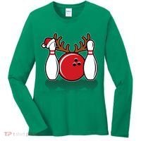 Funny Bowling Christmas Women's Long Sleeve Shirt thumb 0