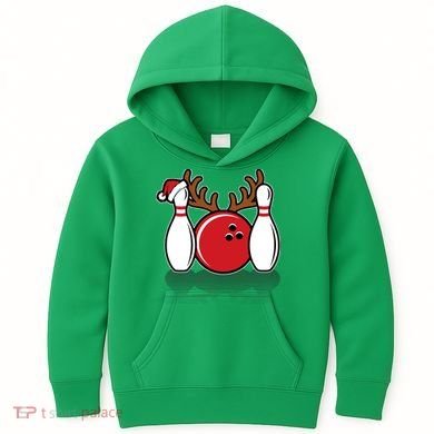 Funny Bowling Christmas Kids Hoodie