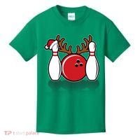 Funny Bowling Christmas Kids T-Shirt thumb 0