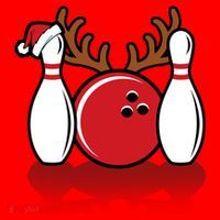 Funny Bowling Christmas Santa Hat thumb 1