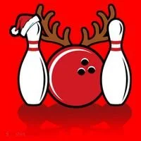 Funny Bowling Christmas Santa Hat thumb 1