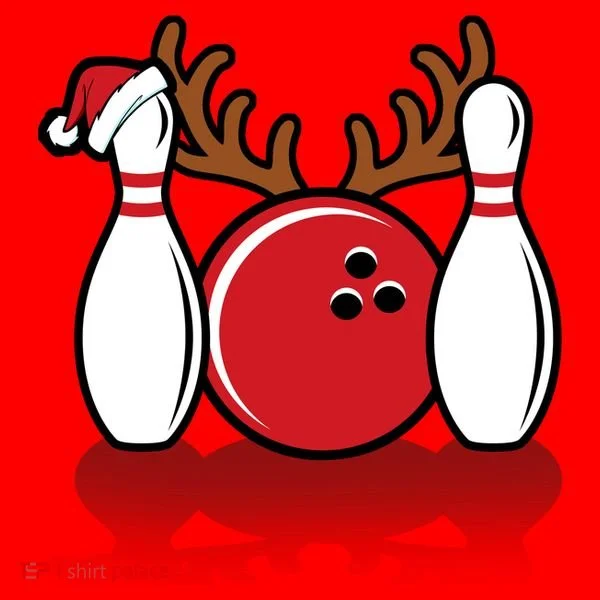 Funny Bowling Christmas Santa Hat