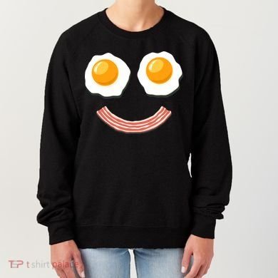 Funny Breakfast Bacon and Eggs Women's Sweatshirt