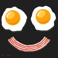 Funny Breakfast Bacon and Eggs Women's Sweatshirt thumb 2