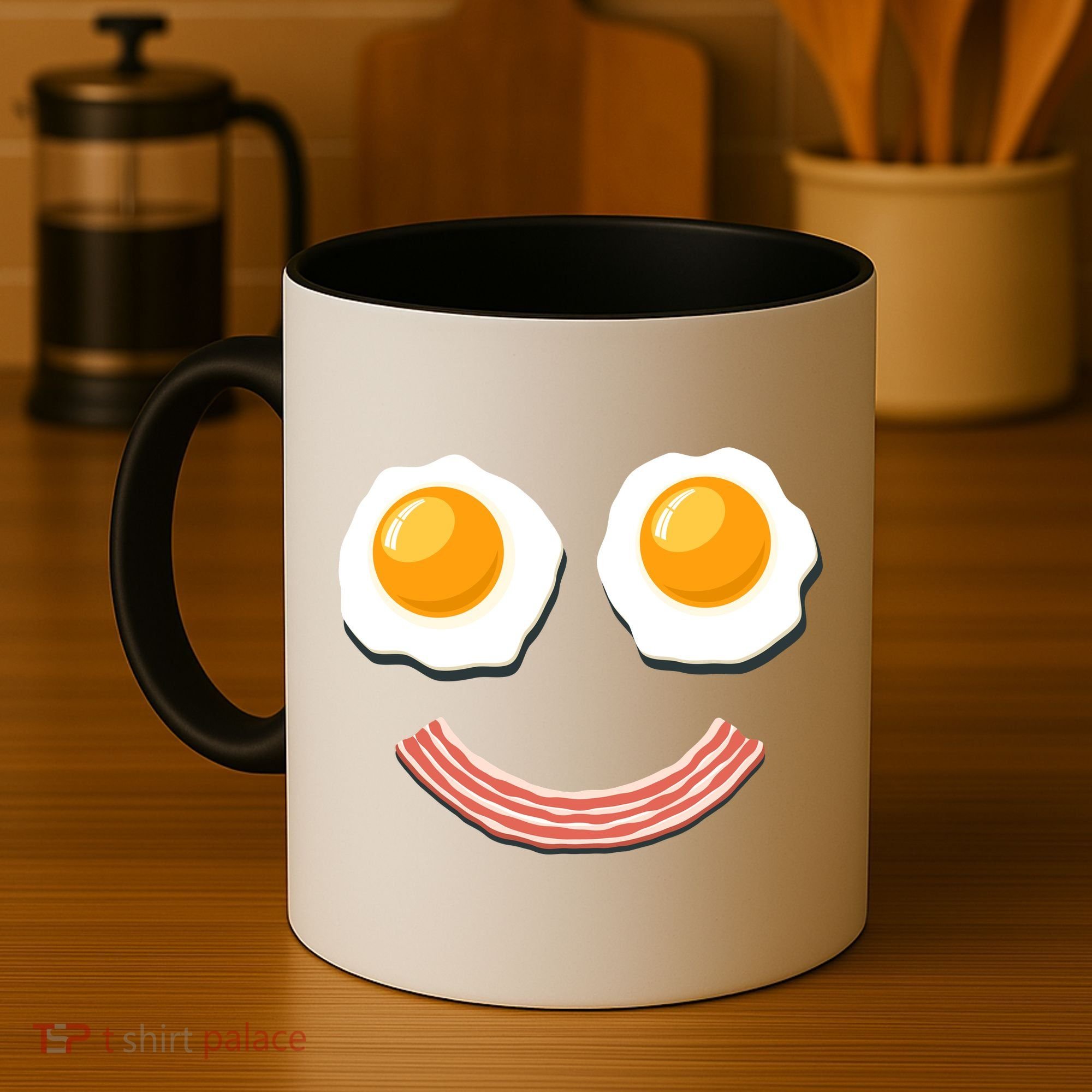 Funny Breakfast Bacon and Eggs Coffee Mug
