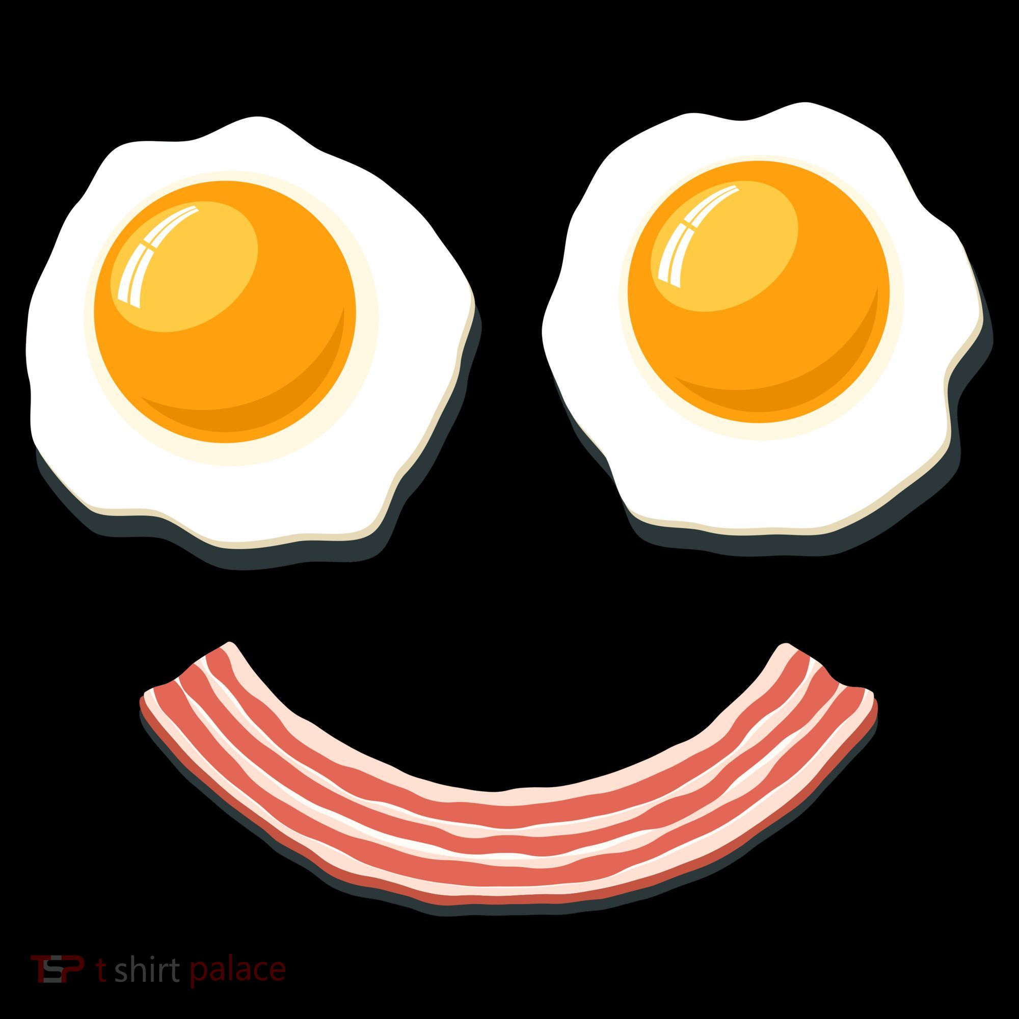 Funny Breakfast Bacon and Eggs Polo