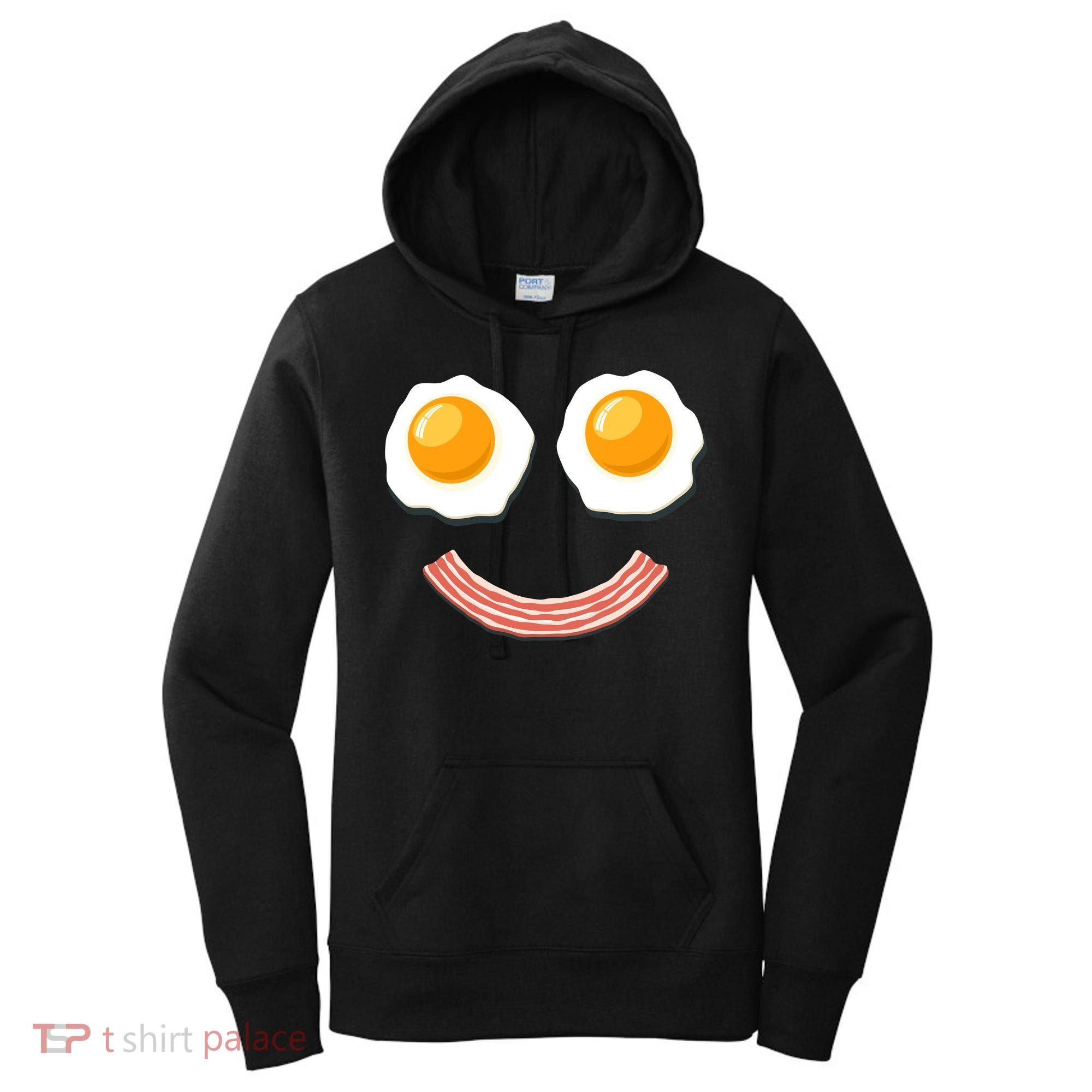 Funny Breakfast Bacon and Eggs Women's Hoodie