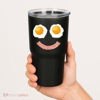 Funny Breakfast Bacon and Eggs Tumbler thumb 2