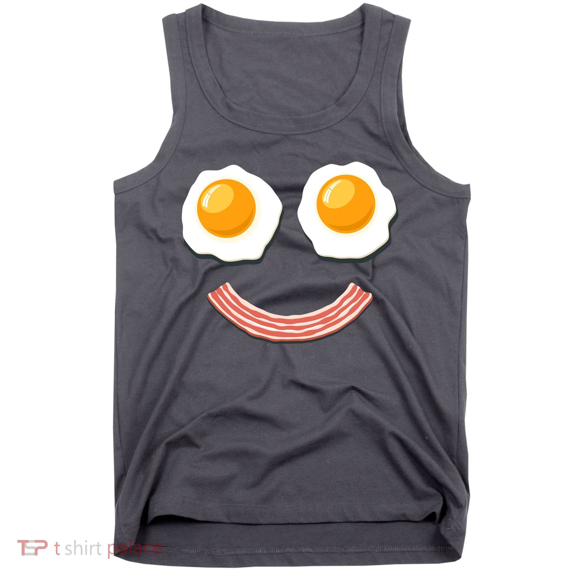 Funny Breakfast Bacon and Eggs Tank Top
