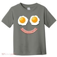 Funny Breakfast Bacon and Eggs Toddler T-Shirt thumb 0