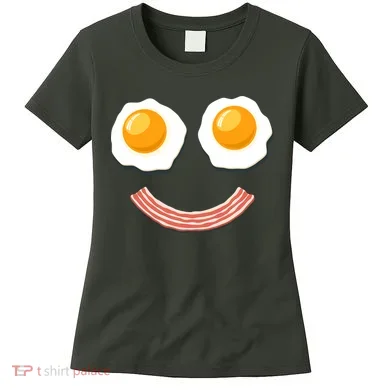 Funny Breakfast Bacon and Eggs Women's T-Shirt