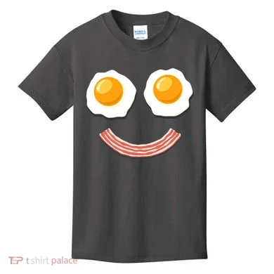 Funny Breakfast Bacon and Eggs Kids T-Shirt