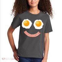 Funny Breakfast Bacon and Eggs Kids T-Shirt thumb 2