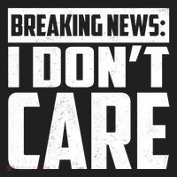 Funny Breaking News I Don't Care Beanie thumb 2